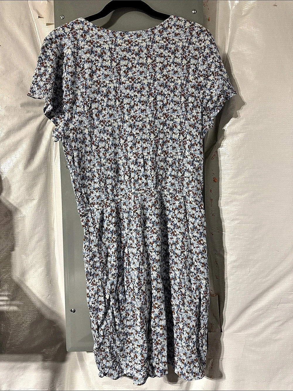 Market & Spruce Floral Midi Dress in Blue & White Size Medium Like New